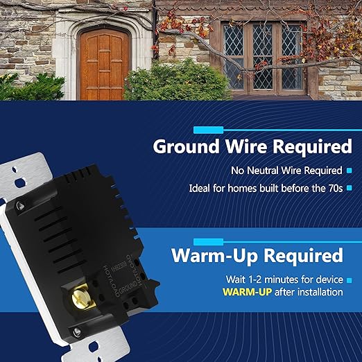 LIDER No Neutral Wire Required Humidity Sensor Switch, Automatic Humidity - Image 8