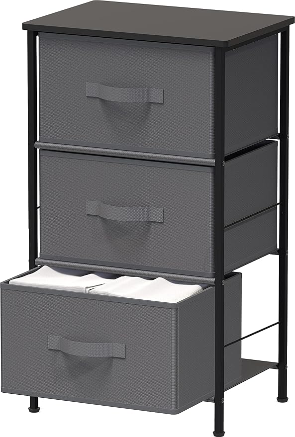 Simple Houseware 3 Drawer Nightstand Dresser by SimpleHouseware