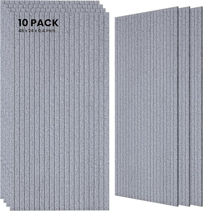10 Pack Large Acoustic Panels, Sound Panels by TO-TH