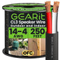 GEARit Outdoor Speaker Wire CL3 Rated, 14 Gauge Speaker Wire, Speaker Cable 250 by GEARit