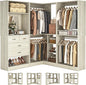Unikito 86 Inch Closet System, 3 Sets Corner Closets Organizer by Unikito
