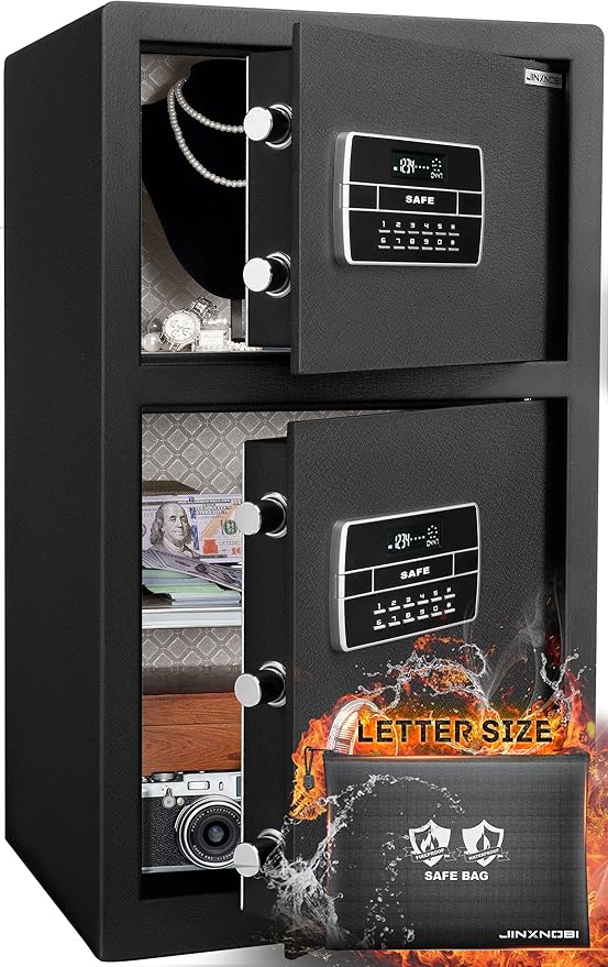 Extra Large Double Door Security Safe Box, 6.1 Cubic Feet Home Safe Lock Box by JINXNOBI