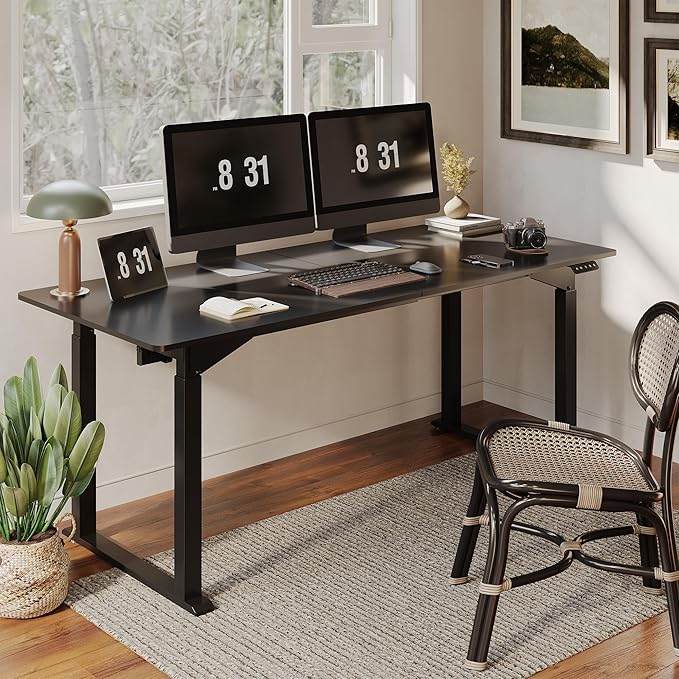 SANODESK 4-Leg Standing Desk, Electric Height Adjustable Desk - Image 2