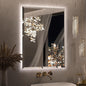 Keonjinn 28" x 36" LED Backlit Mirror, HD Tempered Glass with Beveled Edge | 3 Color Temperature, Auto-OFF Defogging, Dimmable, Easy French Cleat Installation, Rectangle LED Bathroom Mirror with Lights