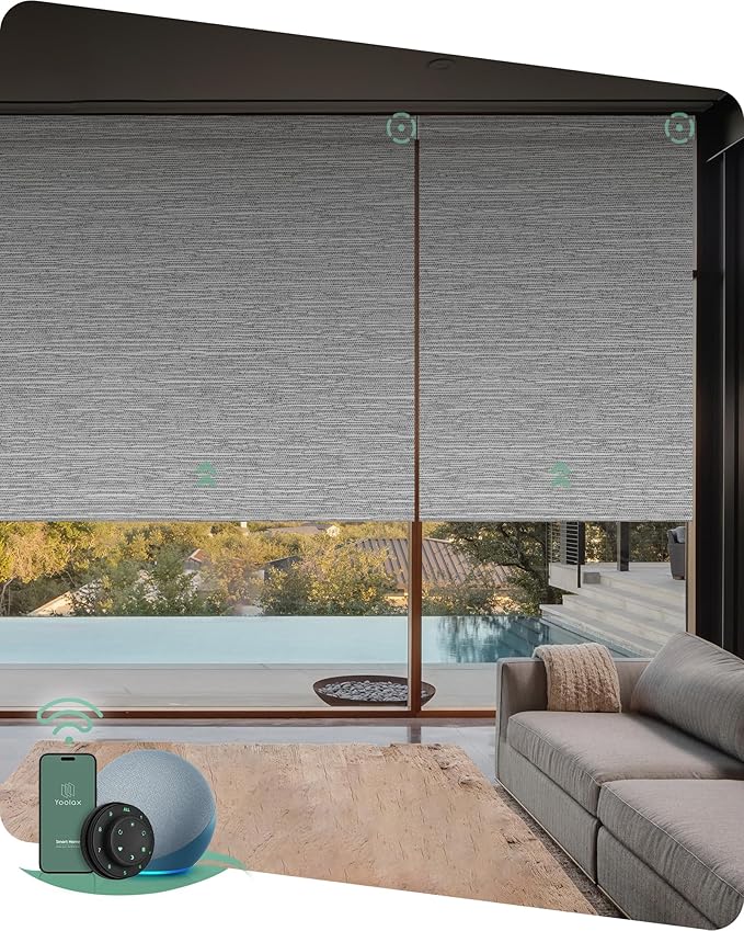 Yoolax Motorized Blinds with Remote, Smart Blinds by Yoolax