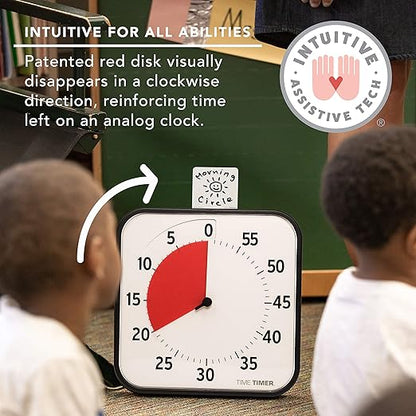 TIME TIMER 12 inch Visual Timer 60 Minute Kids Desk Countdown Clock - Image 6