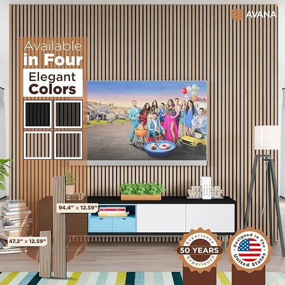 Avana Modern Acoustic Wood Wall Panels – 94.4 X 12.6 Inch White Oak Acoustic - Image 7