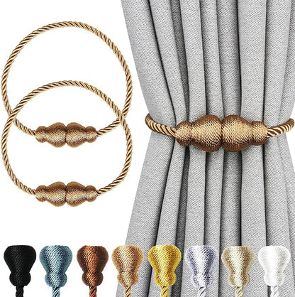 Nieffeiy Magnetic Curtain Tiebacks Outdoor Curtain Tie Backs Rope Decorative by CurtianTiebacks