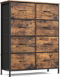 SONGMICS Dresser for Bedroom, Chest of Drawers, 8 Non-Woven Fabric Drawers by SONGMICSbySONGMICSHOME