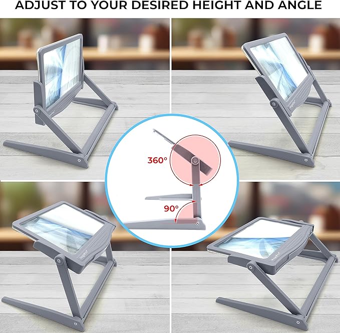 MAGNIPROS Patented 5X Large LED Page Magnifier - Image 3