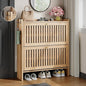 wanan 31.5" Shoe Cabinet with 2 Flip Slatted Drawers, Adjustable & Removable by Wanan
