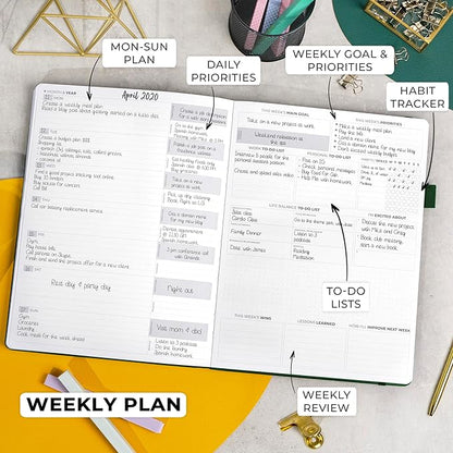 Clever Fox Planner Pro Premium Edition– Luxurious Weekly & Monthly Planner + - Image 3