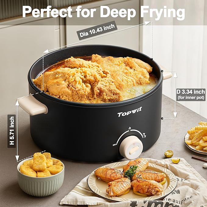 TOPWIT Hot Pot Electric, 4L Electric Pot - Image 5