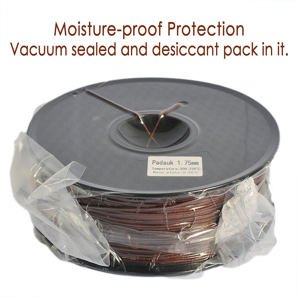 Real Wood PLA 1.75mm 3D Printer Filament, Dimensional Accuracy +/- 0.03 mm, 1...