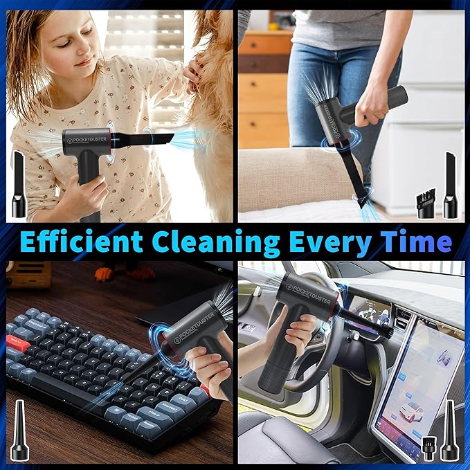 2-in-1 Compressed Air Duster and Mini Vacuum Cleaner - Image 7