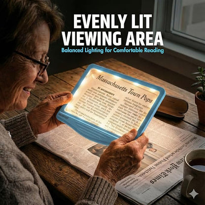 MagniPros 5X Rechargeable Large Ultra Bright LED Page Magnifier - Image 7