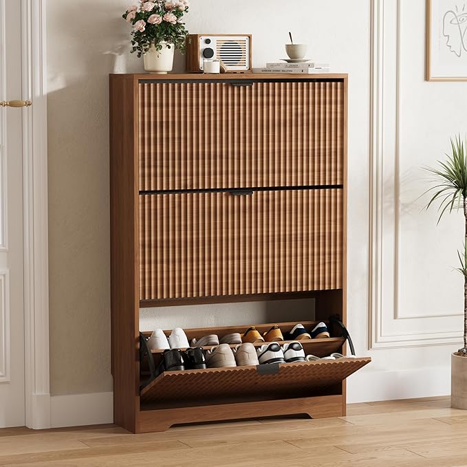 Shoe Cabinet Storage for Entryway by HUANLEGO