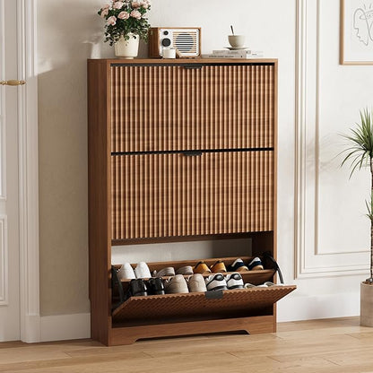 Shoe Cabinet Storage for Entryway by HUANLEGO