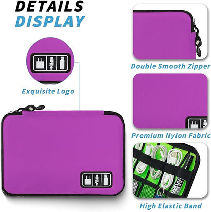 Electronics Organizer, Travel Cord Organizer Pouch, Portable Cable Organizer - Image 2