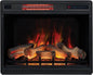 ClassicFlame 28" 3D Infrared Quartz Fireplace Insert Plug and Safer Sensor by ClassicFlame