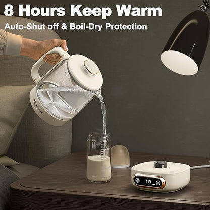Topwit Electric Tea Kettle, 11 Temperature Control & 4 Presets Glass Kettle - Image 7