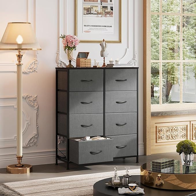 WLIVE Fabric Dresser for Bedroom, Tall Dresser - Image 9