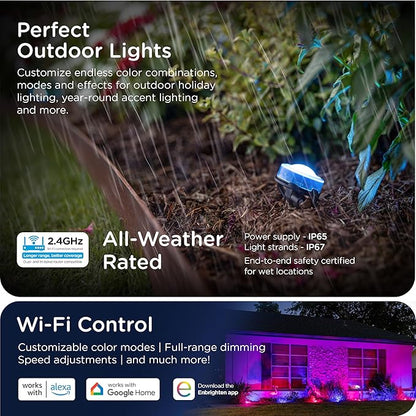 Enbrighten Vibe Eternity Landscape Lights, 8 RGBWIC LEDs, Weatherproof - Image 4
