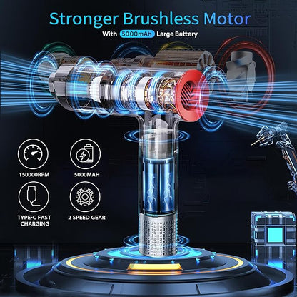 2-in-1 Compressed Air Duster and Mini Vacuum Cleaner - Image 2