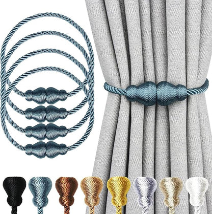 Nieffeiy Magnetic Curtain Tiebacks Outdoor Curtain Tie Backs Rope Decorative by CurtianTiebacks