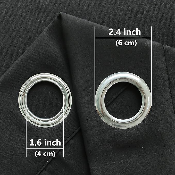 DWCN Blackout Curtains for Bedroom, Room Darkening Thermal Insulated Grommet - Image 4