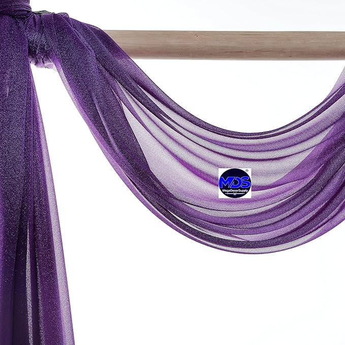 MDS Halloween Chiffon Draping Fabric - 2 Panel, 30" Wide x 100ft Long - ...