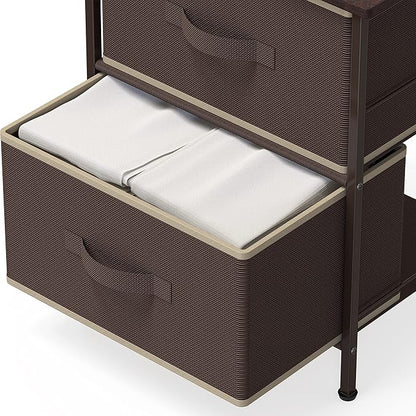SIMPLE HOUSEWARE 2 Tier Night Stands Dresser - Image 6