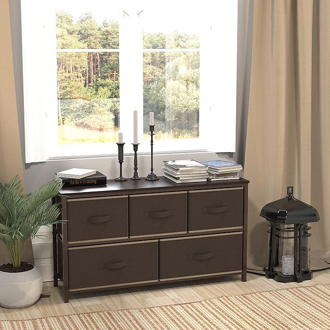 Simple Houseware Wide Dresser for Bedroom - Image 7