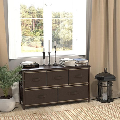 Simple Houseware Wide Dresser for Bedroom - Image 7
