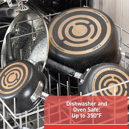 T-fal Signature Nonstick Cookware Set 12 Piece, Oven Broiler Safe 350F - Image 7