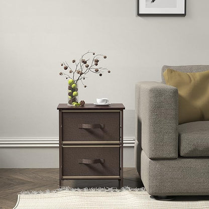 SIMPLE HOUSEWARE 2 Tier Night Stands Dresser - Image 5