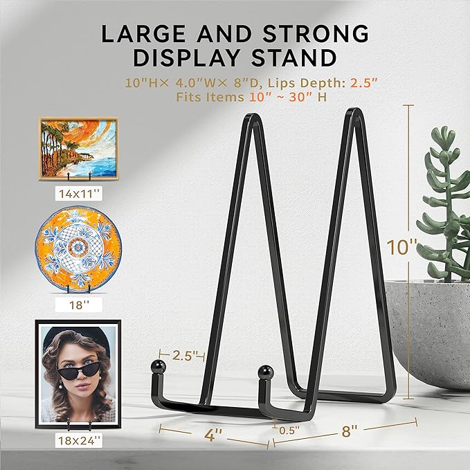 IPAME 10 Inch Large Plate Stands - Image 3
