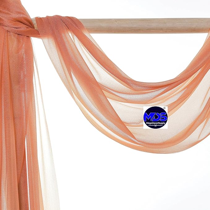 MDS Halloween Chiffon Draping Fabric - 2 Panel, 30" Wide x 50ft Long - S...