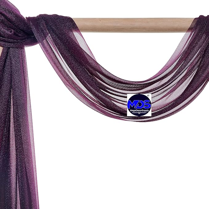 MDS Halloween Chiffon Draping Fabric - 2 Panel, 30" Wide x 100ft Long - ...