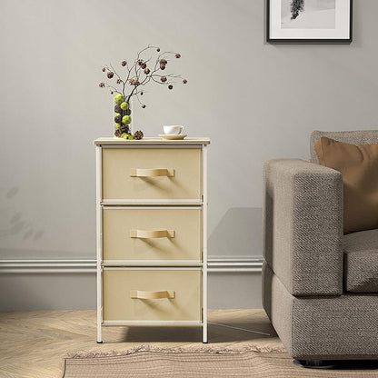 Simple Houseware 3 Drawer Nightstand Dresser - Image 4