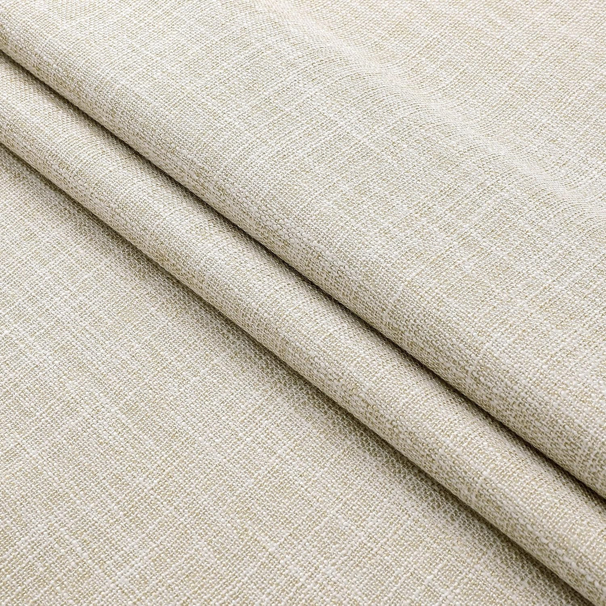 Central Park Sand Pinch Pleat Blackout Curtain Panel with Hooks, 40"x102"x2 | with Full Blackout Liner, Linen Textured, Energy Efficient, Noise Reducing, Window Treatment Drape, Living Room Bedroom