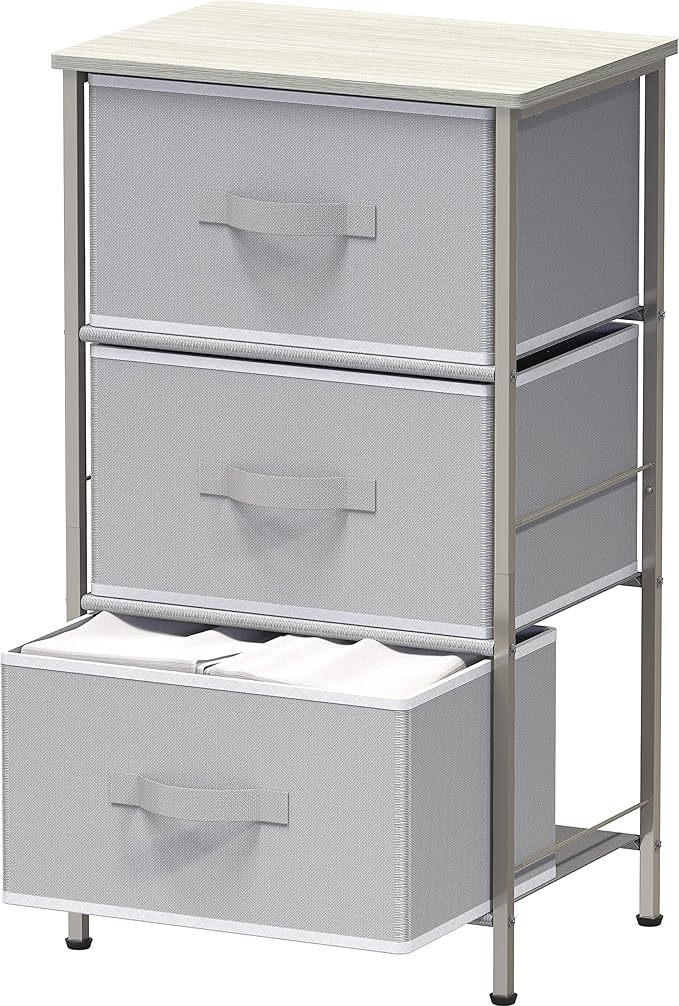 Simple Houseware 3 Drawer Nightstand Dresser by SimpleHouseware