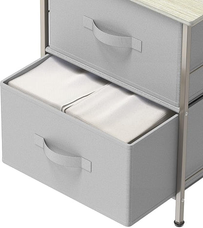 Simple Houseware 2 Tier Night Stands Dresser - Image 7